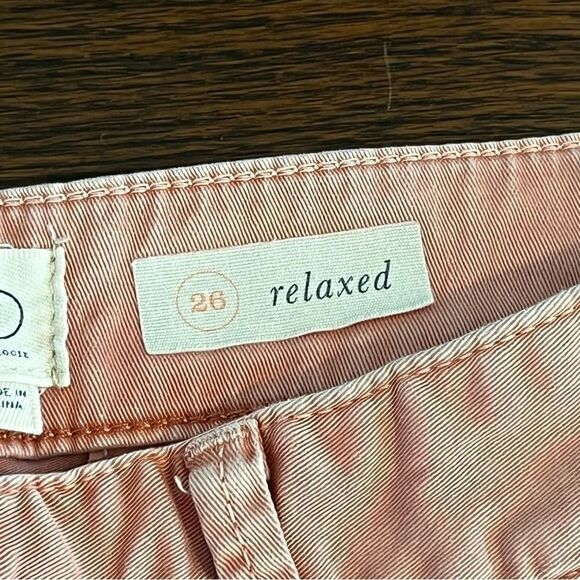 Women's Anthropologie Coral Relaxed Chino Pants - Picture 8 of 10